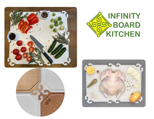 Smart Snap Boards. Plastic Cutting Boards. Set of 4.