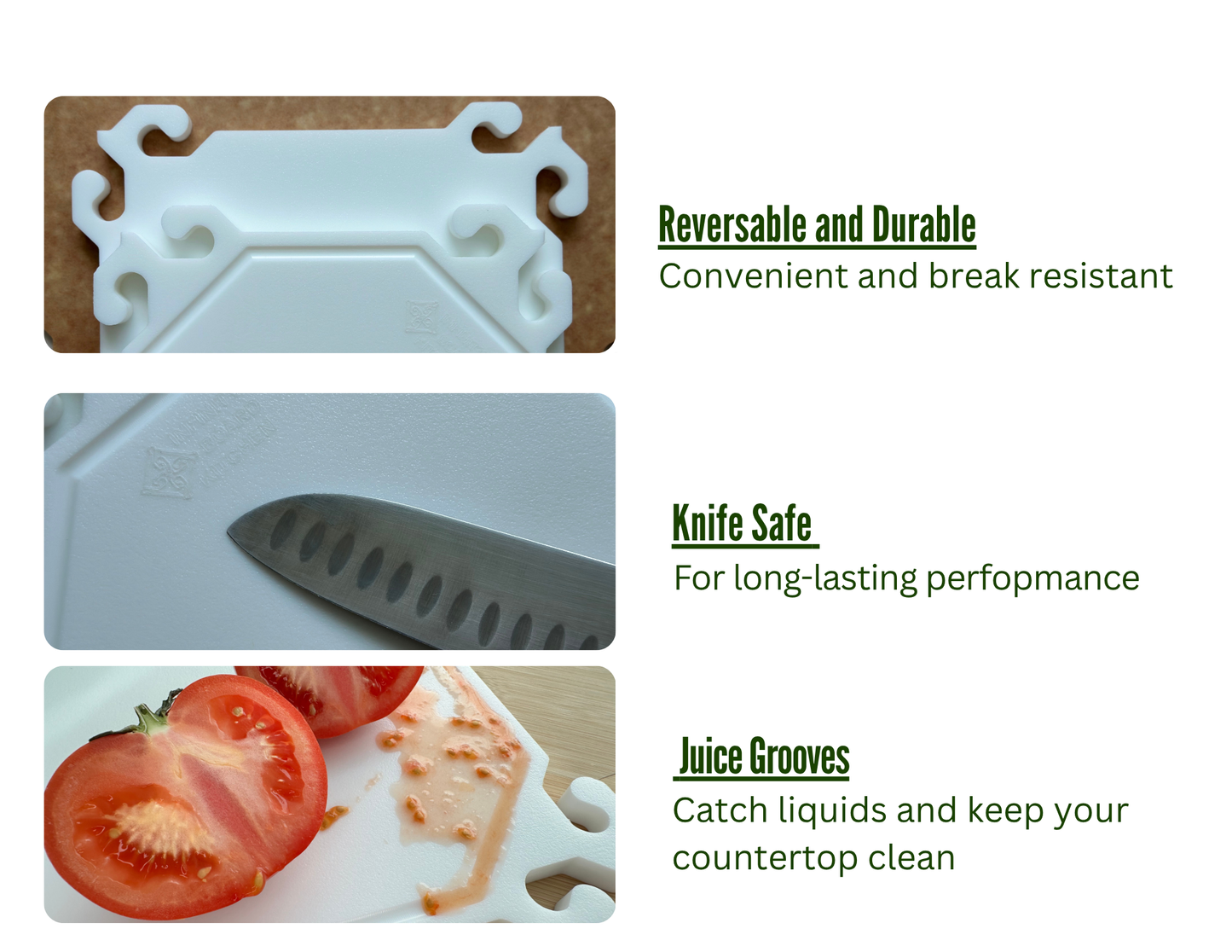 Smart Snap Boards. Plastic Cutting Boards. Set of 4.
