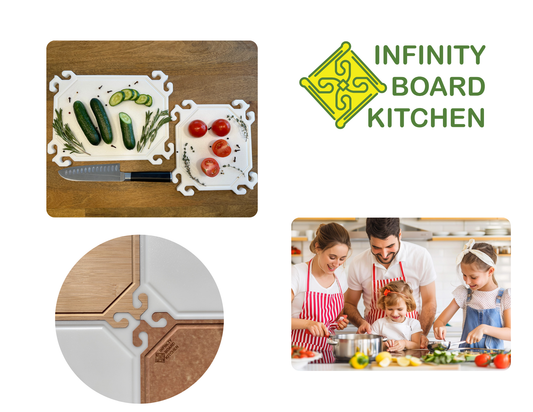 Smart Snap Boards – Plastic Cutting Boards. Set of 2.